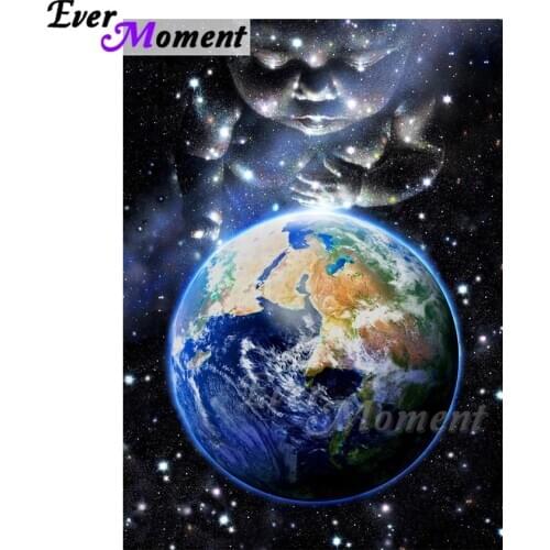 Ever Moment Diamond Painting Earth Baby Universe Decoration For Home Cross Stitch Full Square Drill Diamond Embroidery ASF1080
