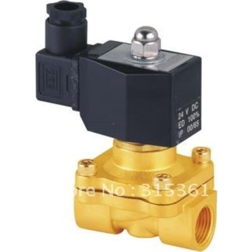 Free Shipping 5PCS 1/2'' DC 24V 2 Way Female Thread Water Flush Solenoid Valve DIN Connector