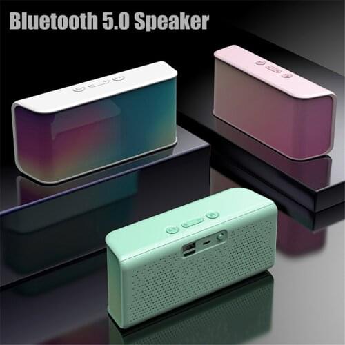 Wireless Bluetooth 5.0 Speaker Portable Subwoofer 3D Surround Loudspeaker Sound Box TF Card Bluetooth Super Bass Speaker