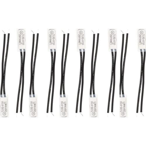 10 Pcs Bimetal Temperature Control Switch Thermostat 40 Celsius N.O TLRS9700