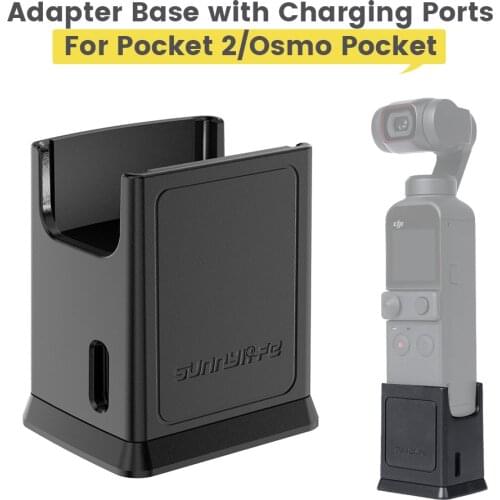1/4 Adapter Case With Charging Ports TYPE-C Charging Port Multi-function for Pocket 2/Osmo Pocket Gimbal Camera Accessories