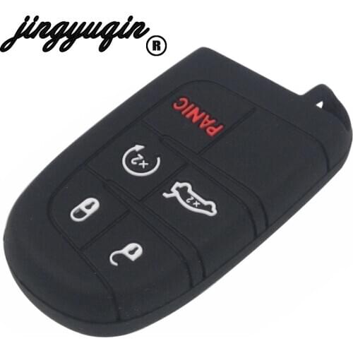 Remote Car Key Case For JEEP Grand Cherokee Dodge JCUV dart Journey Chrysler 300C Fiat Car Key 5 Buttons Remote Case Cover