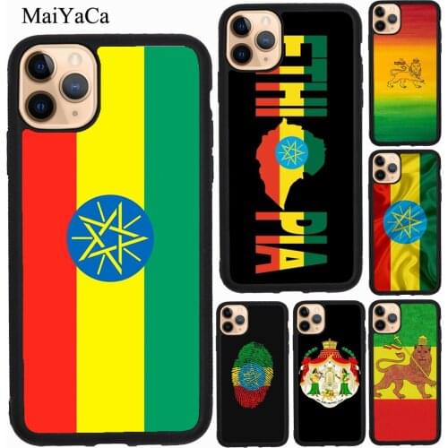 MaiYaCa Ethiopia Flag Case For iPhone XR X XS Max SE 2020 6S 8 7 Plus 12 mini 11 Pro Max Coque