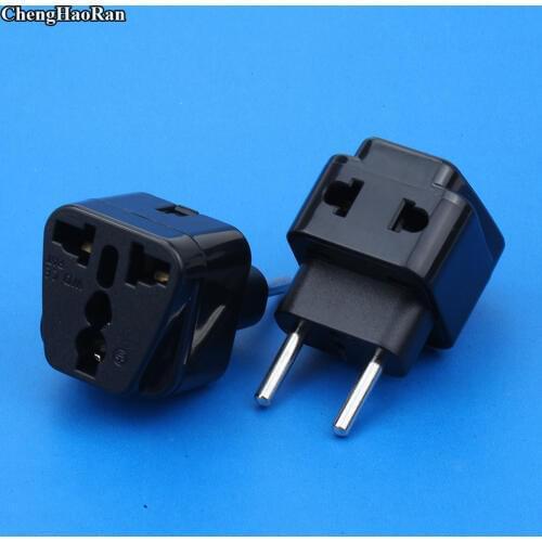 ChengHaoRan 10A 250V ABS material india swiss uk us au to EU plug Adaptor for UAE