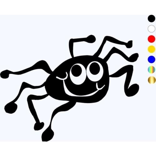 CK3282# Spider funny car sticker vinyl decal waterproof car auto stickers silver/ black for bumper rear window