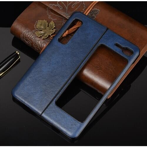 For Samsung Galaxy Fold 5G SM-F907B Case PU Leather Litchi Pattern Skin Hard Cover For Samsung Galaxy Fold 4G F900F Phone Case