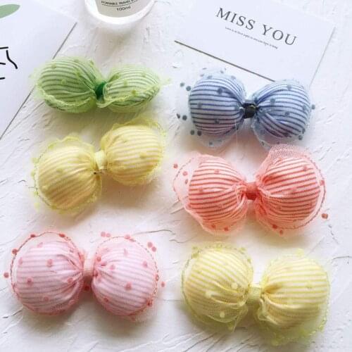 2020 Fluorescent bread bow Pet Hairpin Pet Dog Comb Hairpin Handmade Grooming Hair Accessories