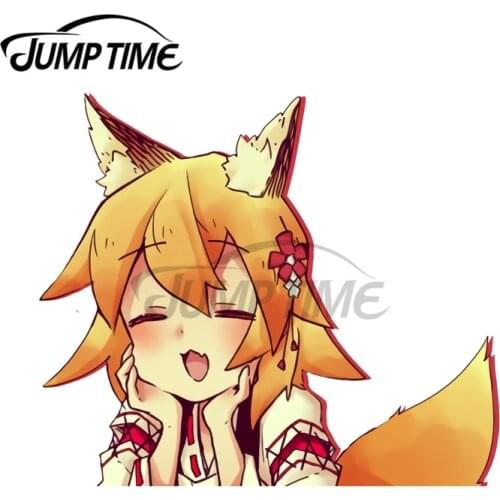 JumpTime 13 x 8.5 cm For Senko-san Sweet Design Motorcycle Car Stickers Cartoon Decal Car Accessories Vinyl Material Decoration