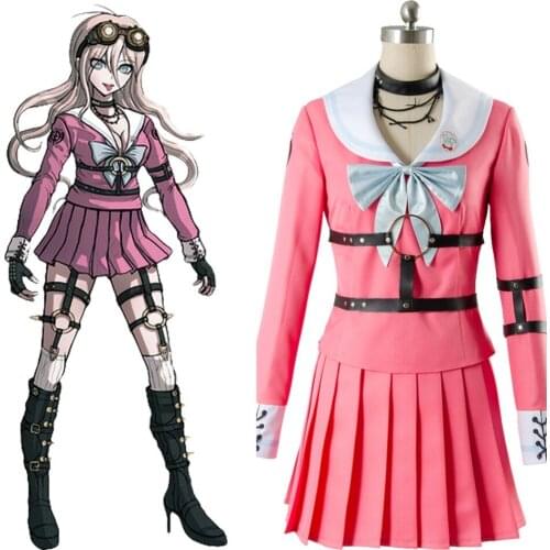 Anime Danganronpa V3 Cosplay Killing Harmony-Iruma miu Dress Cosplay Costume Halloween Carnival Costumes