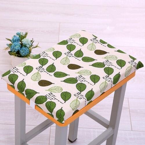 Rectangle Student Stool Seat Pads Classroom School Soft Chair Cushions Cartoon Printing Seat Mats Four Seasons Library Sit Mats