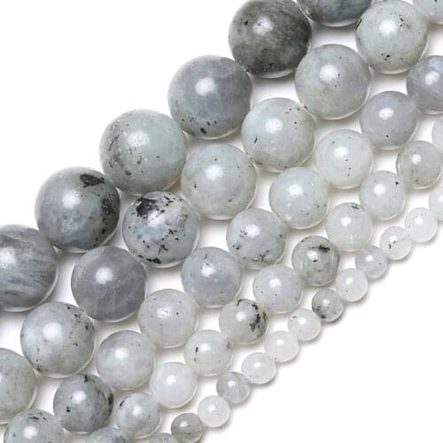 Wholesale Natural Stone Labradorite Spectrolite Round Loose Beads For DIY Beadwork Handcrafted Necklaces Bracelets Jewelry 15
