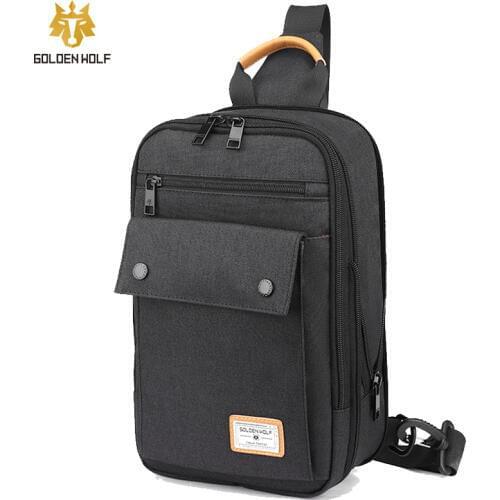 2020 New Multifunction Crossbody Bag for Men Anti-theft Single Messenger Bags Male Short Trip Chest Bag Pack Handbags Bolsos