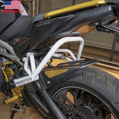 Motorcycle Black Stunt Subcage Sub-cage Rear Passenger Peg Protector for Yamaha MT 09 FZ09 MT-09 Tracer 900 FZ-09 MT09 2013-2016