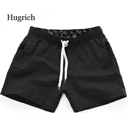 Men Summer Casual Shorts Quick Drying Fitness Short Beach Shorts Men Women Boardshorts Elastic Waist Solid Gym Clothing