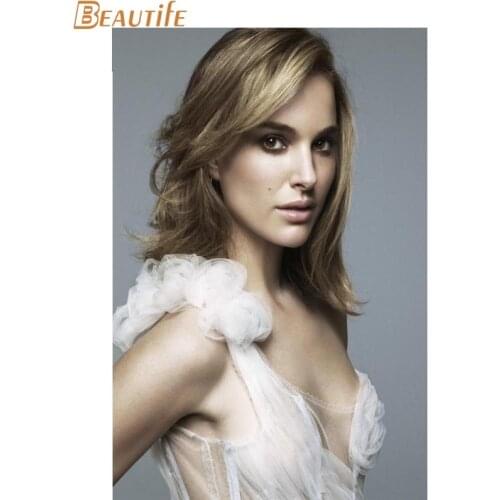 Custom Natalie Portman Cloth Silk Fabric poster Home Decoration Wall Art New Cloth Silk Fabric wall poster print