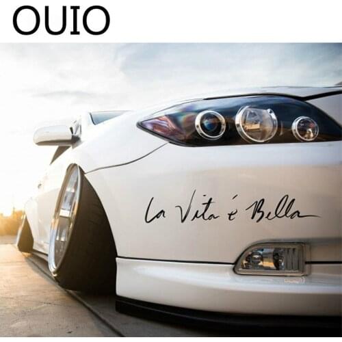 OUIO 1pcs Car-styling Automobiles Stickers Cool For Seat Leon Ibiza Mazda 3 6 CX-5 Nissan Qashqai J11 Juke X-trail Accessories