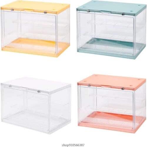 Clear Dust Proof Doll Model Display Box 3-Tier Step Doll Modeling Kit Storage Closet Toy Organizer Desktop Space Saver Wholesale