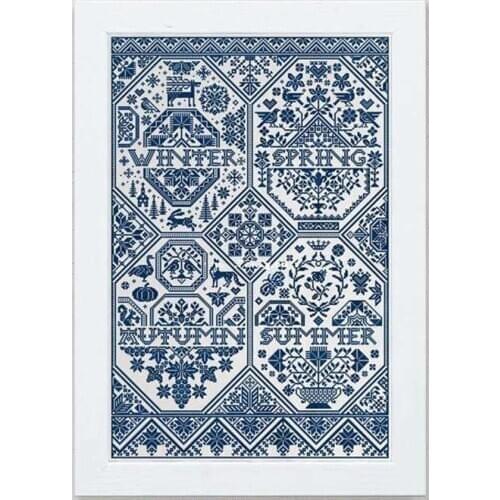 Quaker Puzzle Mysterious Forest 2018-56-88 Counted Cross Stitch 11CT 14CT 18CT Cross Stitch Kits Embroidery Needlework Sets