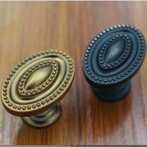 Bronze Drawer Pulls knobs, Kitchen Cabinet Handles Knobs Black Antique Copper Dresser knobs retro style Furniture Pulls Knobs