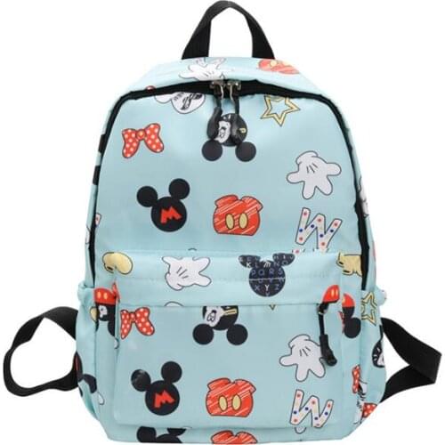 New Cute Mickey School Bag Minnie for Boys Girls baby Bag Children Backpack Kindergarten Backpack kid School Bags Satchel