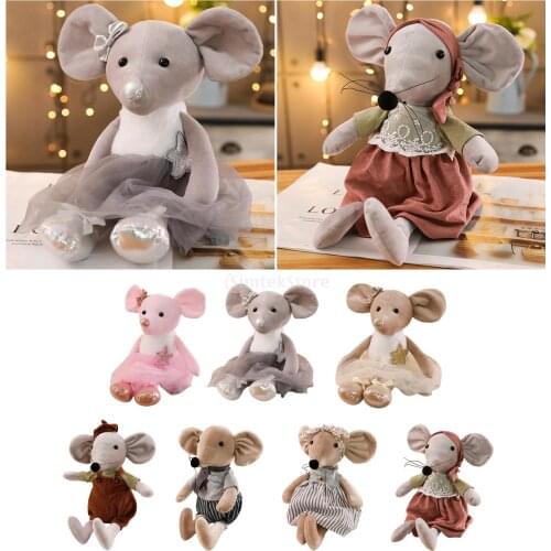 Lovely Plush Toys Stuffed Mouse Animal Dolls PP Cotton Finger Toys, Set of 2-4