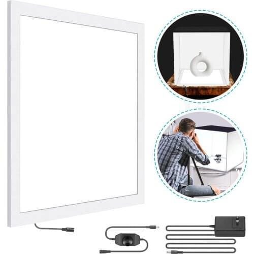Neewer 15x15 Inches/38x38cm Photo Studio LED Light Panel, Portable Shadowless LED Fill Light with Power Adapter