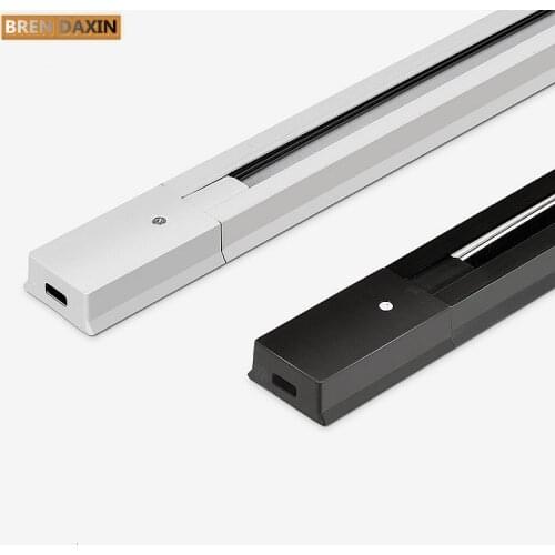 LED track 0.5m 1m light track strip clothing store background wall aluminum 2-wire system track light COB spot light guide rail