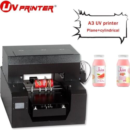 LED UV quick-drying cooling system A3 UV inkjet printer split ink cartridge for glove/photo/tile multi-color printing