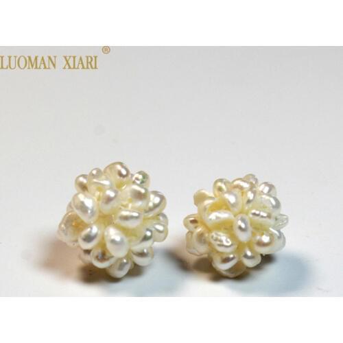 Fine AAA 100% Natural White Freshwater Pearls Handmade Ball shape Beads For Jewelry Making DIY Bracelet Necklace Earrings 12 mm