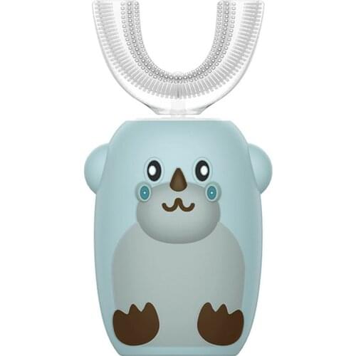 Smart 360 Degrees U Electric Toothbrush Kids Silicon Automatic Ultrasonic Teeth Tooth Brush Cartoon Lazy Toothbrush