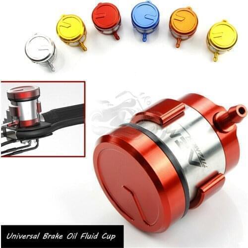 CNC Universal Motorcycle Brake Reservoir Clutch Cylinder Tank Oil Fluid Cup Fit For YZF R1 R3 R6 R15 MT03 MT07 MT09 FZ XJR FJR