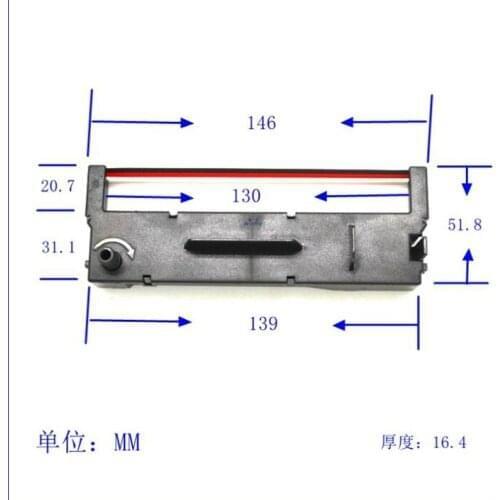 Time Recorder Ribbon For MAX ER-1500 ER-1100 Time Clock Black/Red