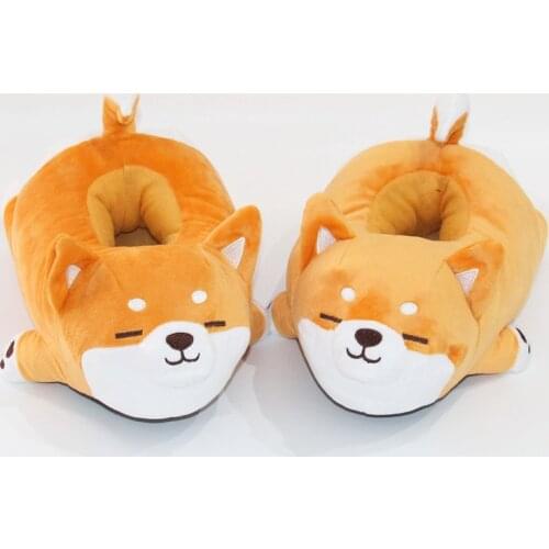 Winter Warm Cotton Slippers Women Men Anime Goku Cute Kigurumis Home Shoes Soft Anti-slip Plush Adult Fur Slipper