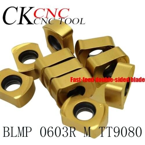 10PCS BLMP 0603R M TT9080 Fast-feed milling Carbide Inserts Blade Milling Machine BLMP0603R CNC Tool cutter face milling insert