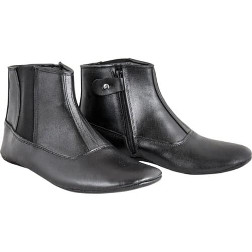 %100 Dana Derisi İçi Keçeli Fermuarlı Erkek Kadın Mest Ayakları Soğuktan Korur Sıcak Tutar Müslüman Çorap Abdest Masah