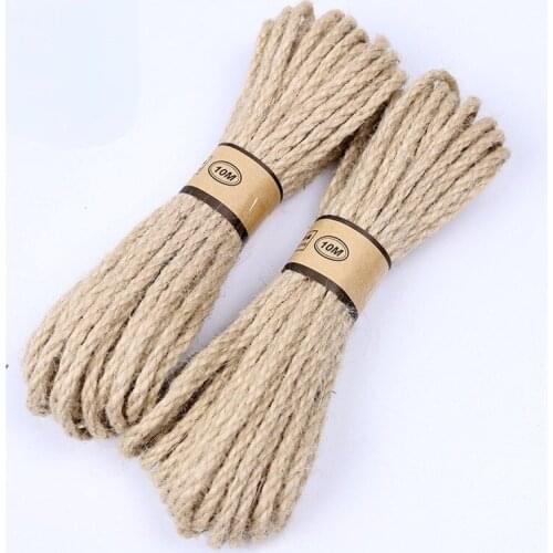 100METERS 6mm Strong Natural Jute Twine Jute String Rope Roll for Garden, Arts & Crafts, Home Decor, Packaging