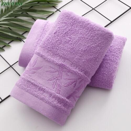 2pcs 100% Bamboo Towels Super Soft 35*75cm Face Towel summer Cool Bamboo Fiber Bathroom Towels for Adults Absorbent for home