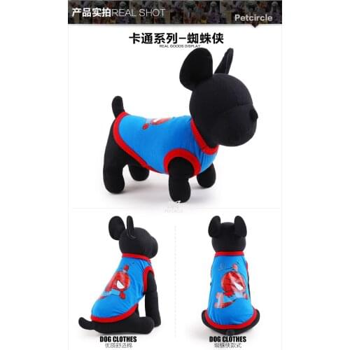 2016 Cute Pet Dog Clothes Spring T-shirt Soft Dogs Clothes Pet Cat Clothing Summer Cotton Shirt Casual Coats For Small Pets