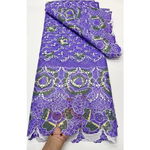 2021 High Quality Guipure Cord Lace 5 Yards African Cord Lace Fabric Nigerian Water Soluble Lace Fabric For Party Material