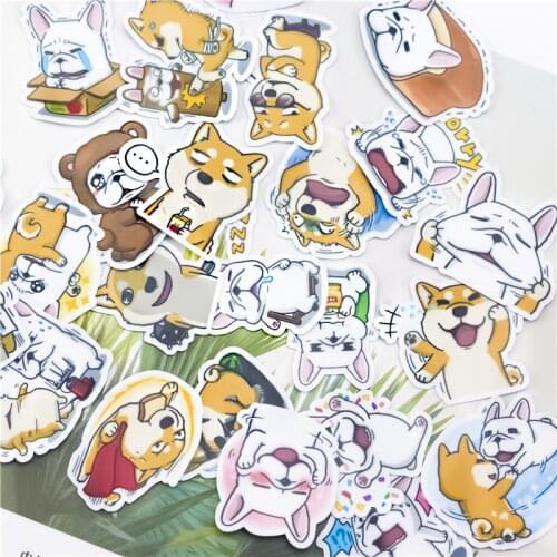 40pcs Creative cute self-made meng Keji dog sticker scrapbooking stickers /decorative sticker /DIY craft photo albums/children