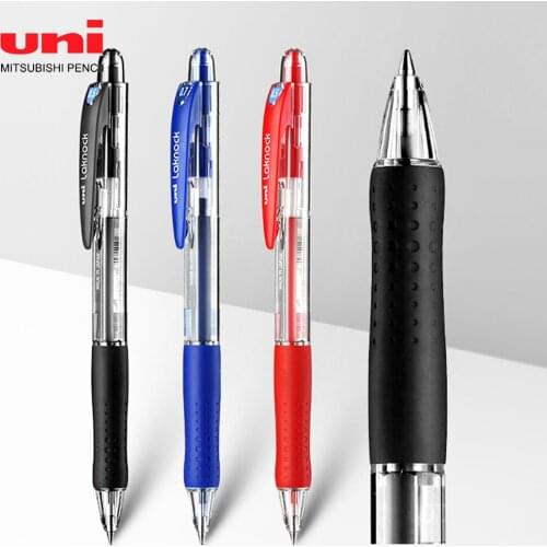 6pcs Japan UIN classic ball pen bullet point SN-100 push-type ballpoint pen 0.5MM student signature pen