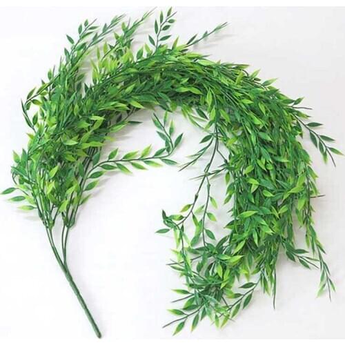 Artificial Plants Vine Green Plastic Plant Leaves Garden Home Decoration Plant Artificial Grass Fake Plant Leaf Green Plant Ivy