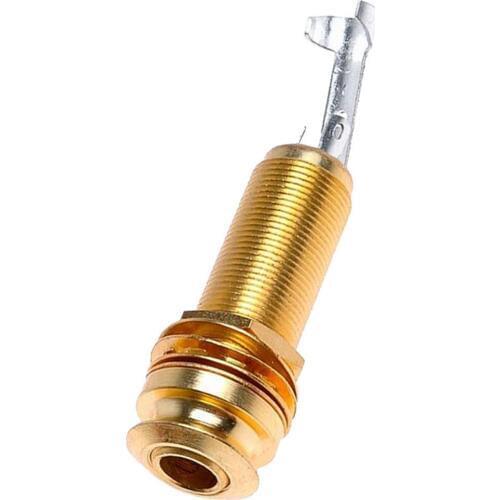 Brass Threaded Cylinder Jack For Guitar Endpin Output Jack Golden Accessory