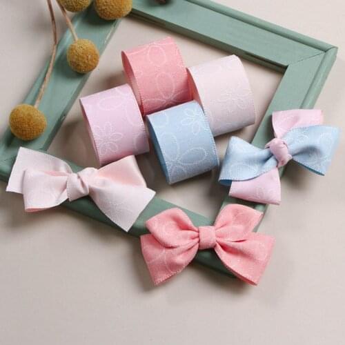 10Yards 1" 25MM/1.5" 38MM Single Side Printed Flowers Fresh Ribbons Hair Bows DIY Gift Packaging Party Material Crafts Handmade