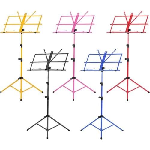 Hot Selling Lightweight Sheet Metal Music Stand Holder Folding Foldable with Waterproof Carry Bag Guitar Part & Accessories GP10