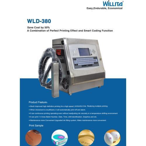 Chinese factory Automatic logo Date Batch Code Coding Machine CIJ Industrial Online Inkjet Printer