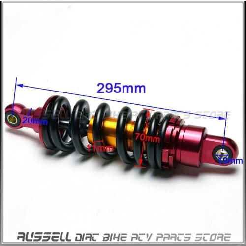 Motorcycle 295mm ATV Scooter Shock Absorber Rear Suspension Dirt Pit Bike 980lbs