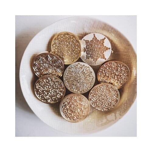 Wax Seal Stamp Retro Wood Classic Sealing Wax Seal Stamp Decorative cat rose Animal flower Wedding Invitation Antique Stamp