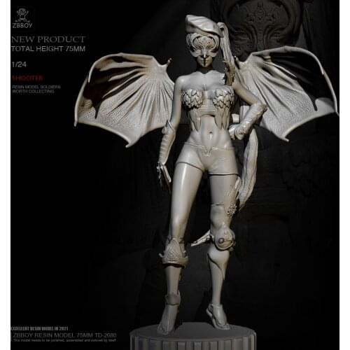 H75mm 1/24 Resin model kits figure colorless and self-assembled TD-2680