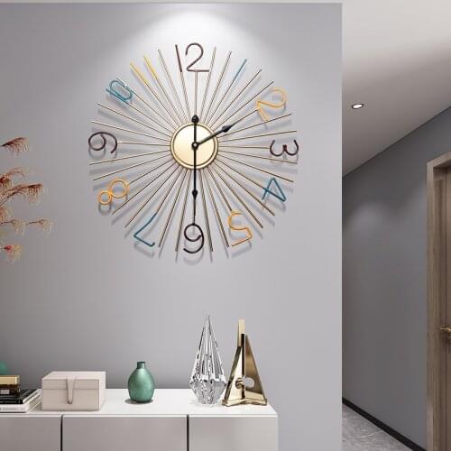 Modern Design Wall Clock Electronic Silent Living Room Wall Clock Europe Style Silent Kichen Relogio De Parede Home Watch